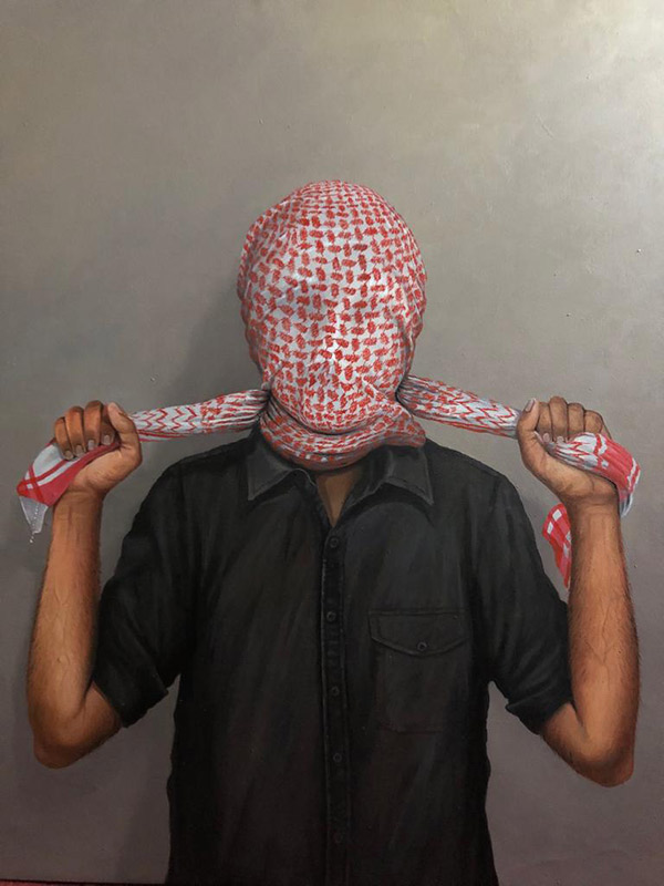 Asif Hussain<br></br>  Oil on canvas<br></br>28x36 inches