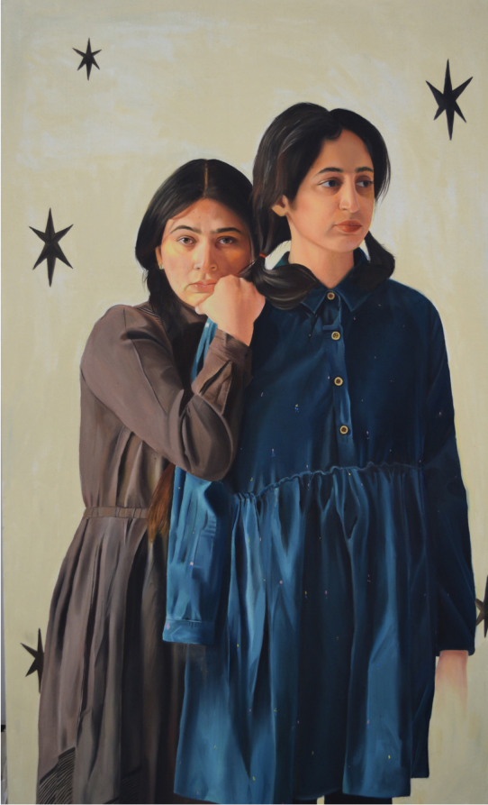 Blessing <br>Medium: Oil on canvas<br> Size: 60 x 36 inches