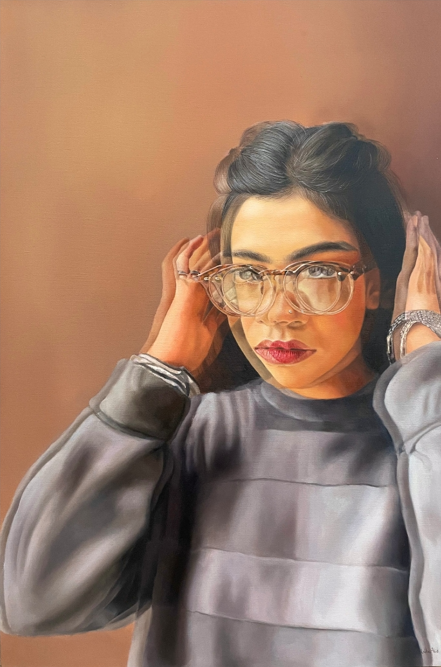 Artist: Laiba Abid <br>Untitled I<br>Medium: Oil on Canvas  <br> Size: 2×3 ft