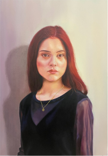Artist: Laiba Abid <br>Untitled IV<br>Medium: Oil on Canvas  <br> Size: 2×3 ft