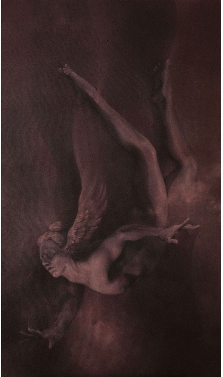 Artist: Jibran Shahid<br/>Title: "The Fall " <br> Medium: Oil on Canvas <br>Size: 36x50 inches