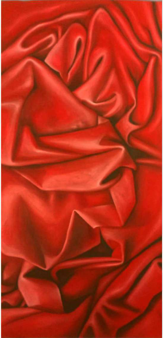 Artist:Sana Fatima<br/>Title: "Untitled" <br> Medium: Oil on Canvas <br>Size: 24 x 48 in