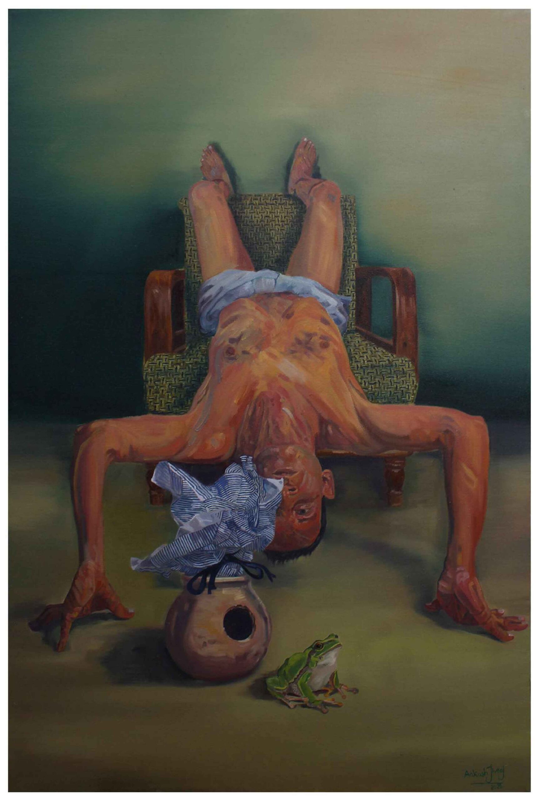 Artist: Aakash Jivraj<br />Title: "AFTER THE RAIN" <br> Medium: Oil on Canvas<br>Size: 24 X 36 in