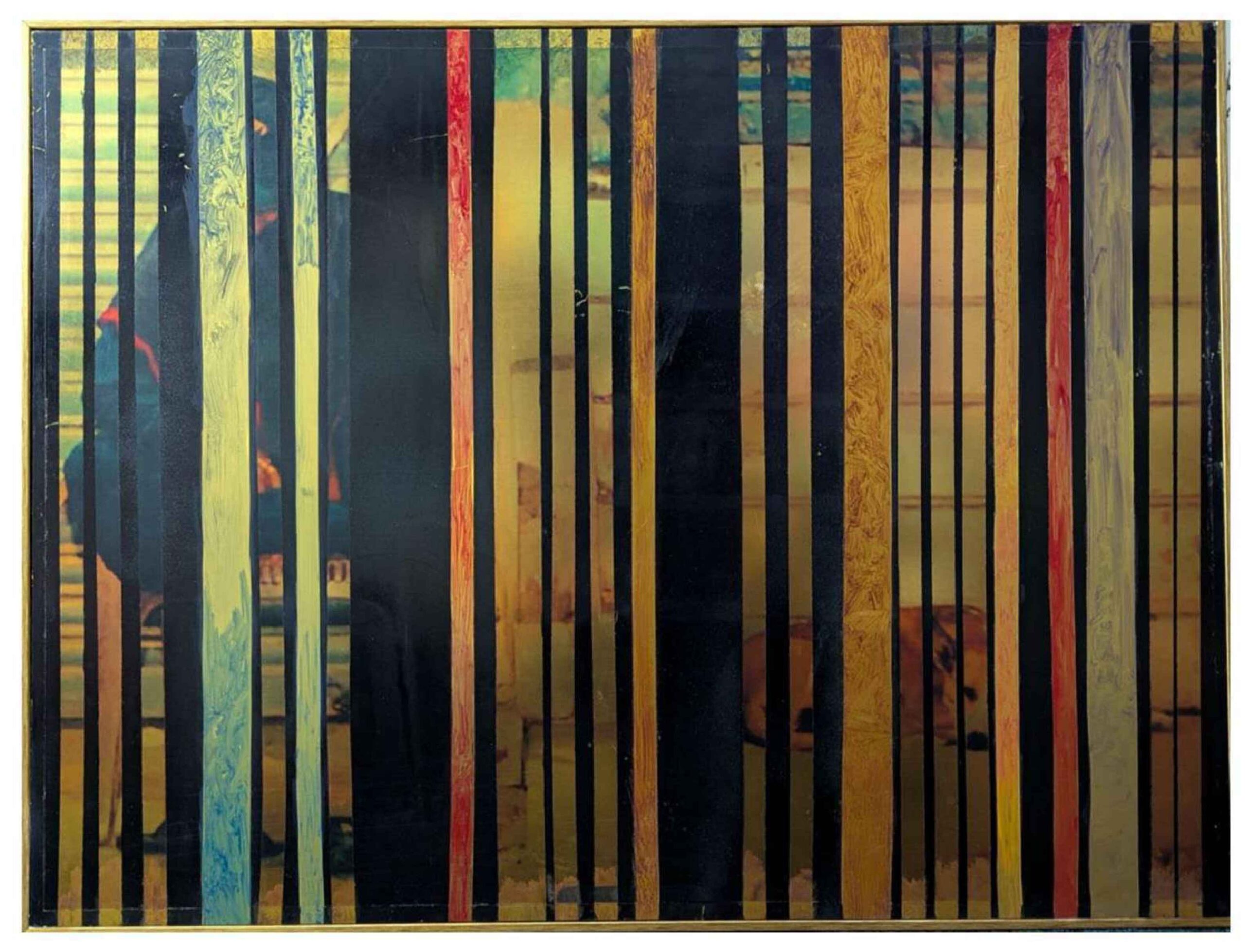 Artist: Amar Zaib<br />Title: "DREAMINGPROTECTORS" <br> Medium: UV on reflectingsurface<br>Size: 18 X 24 in