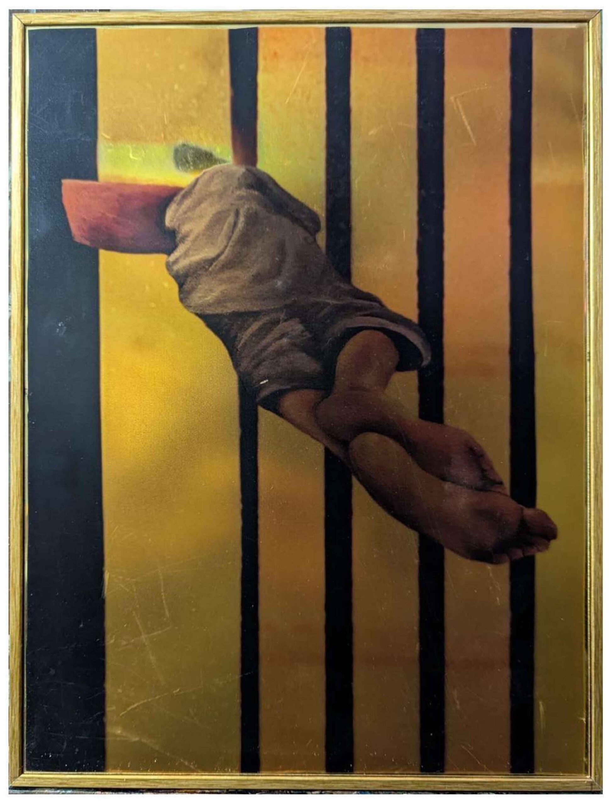 Artist: Amar Zaib<br />Title: "REPOSE" <br> Medium: UV on reflectingsurface<br>Size: 9 X 11 in