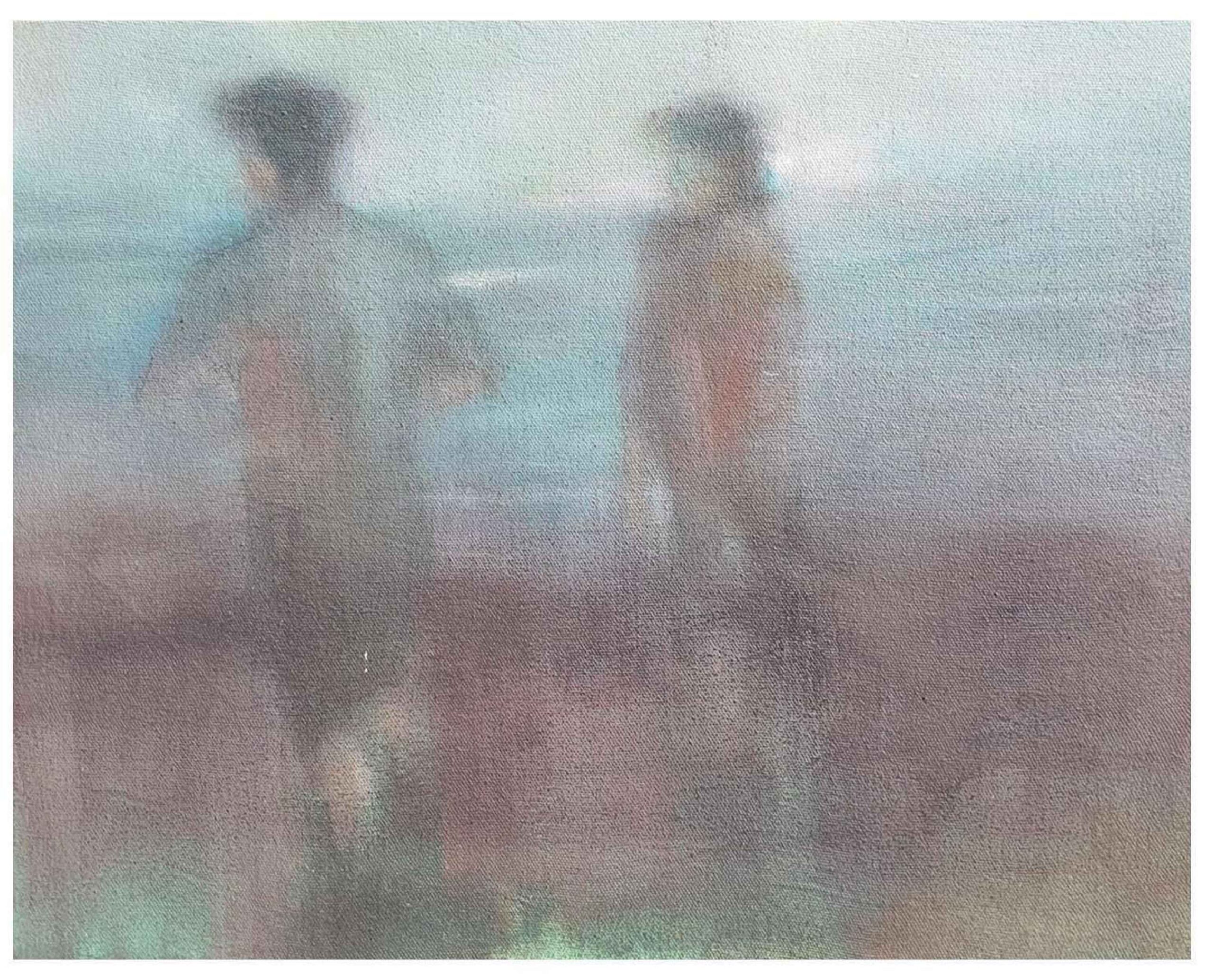 Artist: Churchill <br />Title: "LOST TO THE BLUE" <br> Medium: Oil on Canvas <br>Size: 16 X 20 in