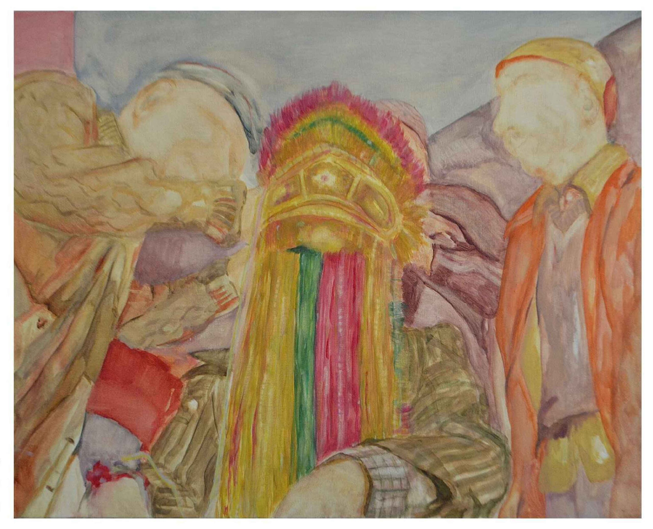 Artist: Mahnoor Tariq <br />Title: SARBALA" <br> Medium: Oil on Canvas <br>Size: 30 X 24 in